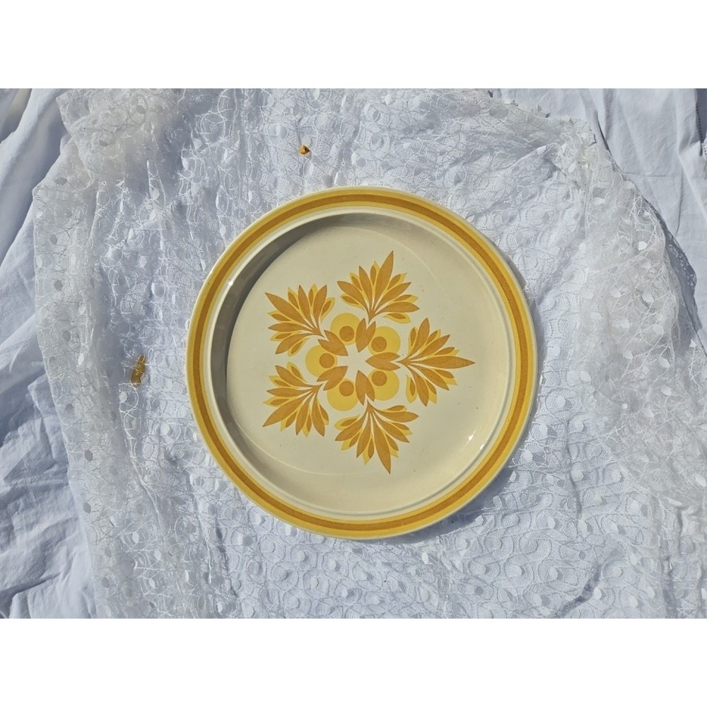 Vintage Mid Century Modern Omegastone Serving Platter Royal China Rare 12.5"
